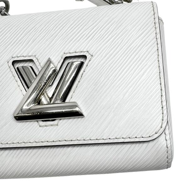 Louis Vuitton Twist Mini Twist Mini Bag Shoulder Bag Epi Electric White Silver - Picture 3 of 9